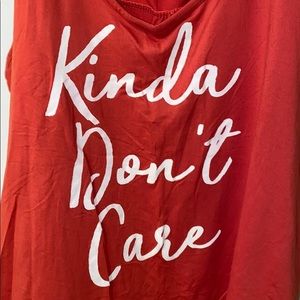 Kinda Don’t Care Tank Top